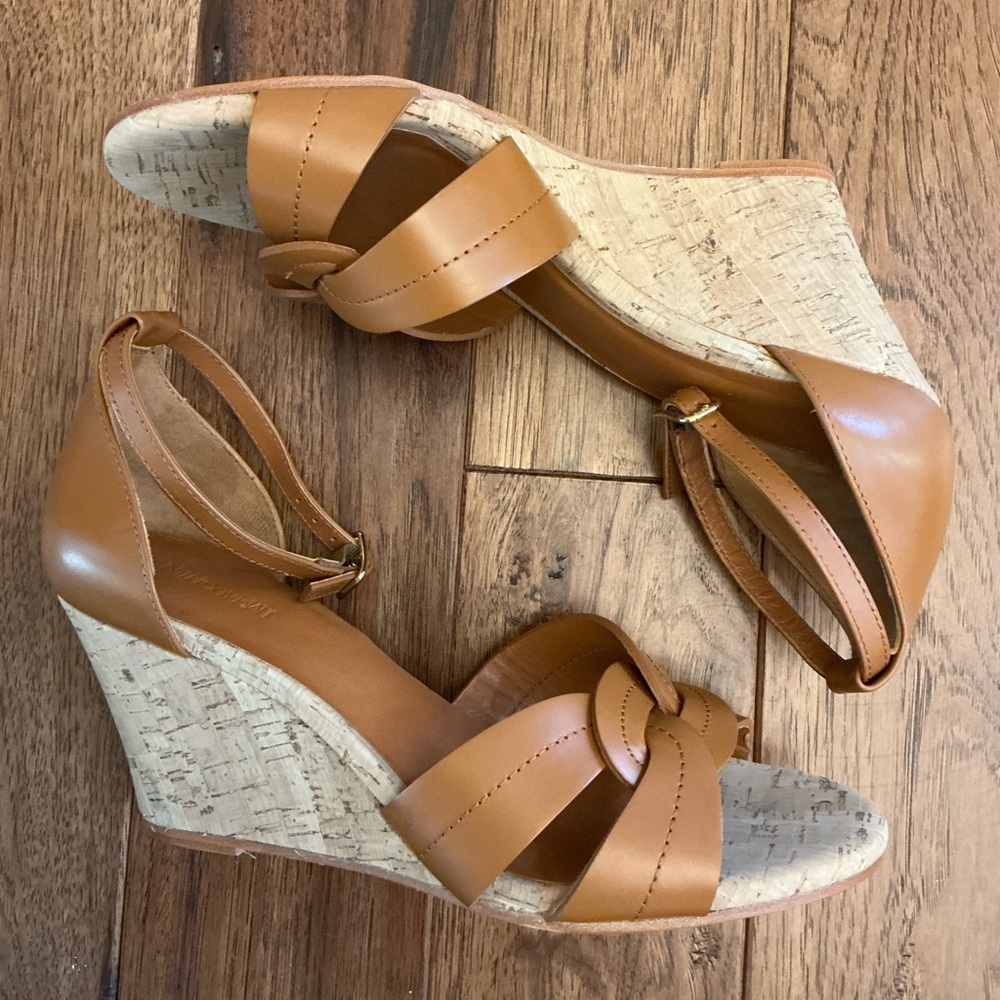 J. McLaughlin Brown Wedge Sandal, size 9, NWOT - Picture 6 of 9